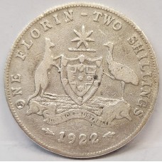 AUSTRALIA 1922 . FLORIN
